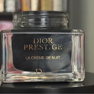 Dior Prestige La Crème de Nuit - Elegant Black Cream